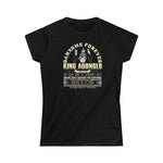 Tee-Shirt- King AGONGLO - Femme - Softstyle - Noir - Manches Courtes