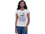 Tee-Shirt- King GUEZO - Femme - Softstyle - Blanc - Manches Courtes