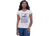 Tee-Shirt- King GUEZO - Femme - Softstyle - Blanc - Manches Courtes