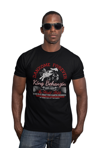 Tee-Shirt- King BEHANZIN - Homme - Coton lourd - Noir - Manches Courtes
